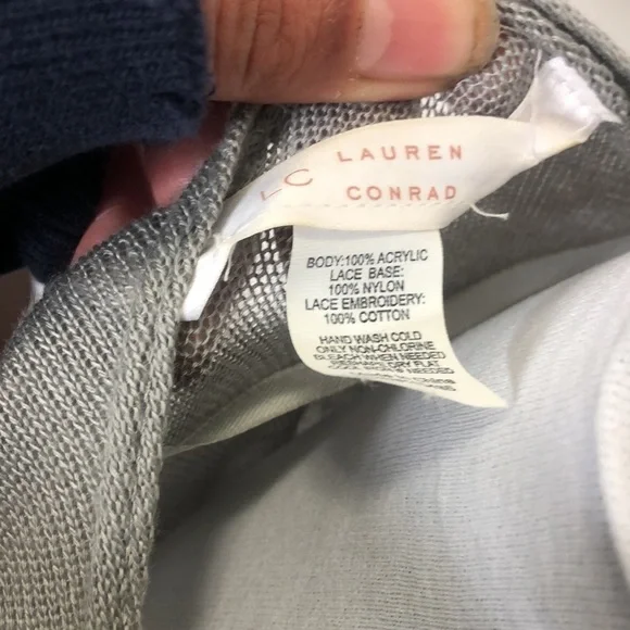 Lauren Conrad women’s long light grey Lacy shal cardigan - Picture 7 of 7
